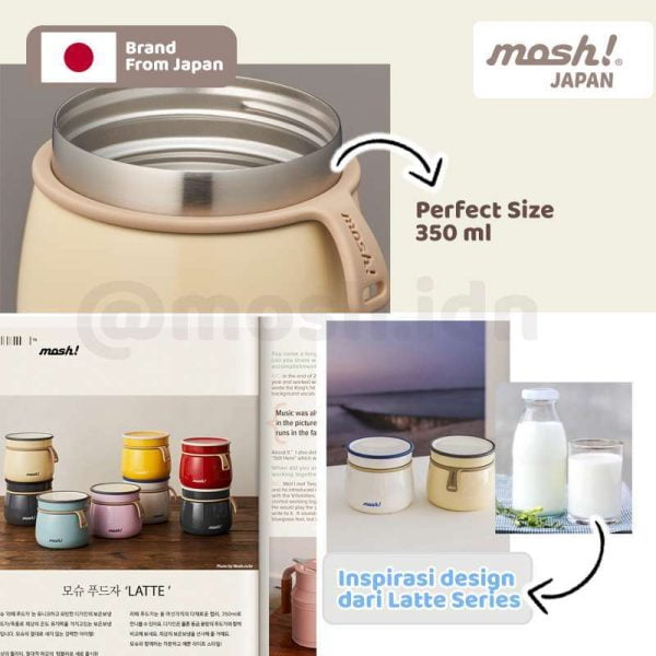 MOSH LATTE FOOD POT WHITE 350ML DMLF350WH - Image 5