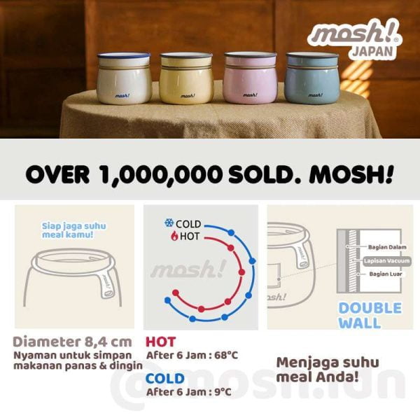 MOSH LATTE FOOD POT WHITE 350ML DMLF350WH - Image 6