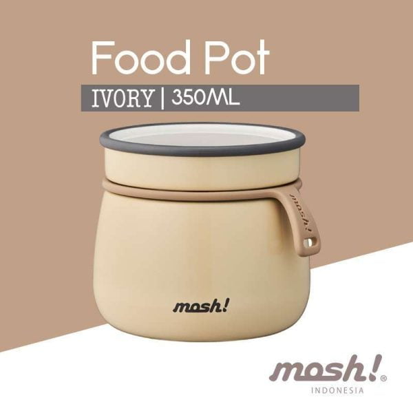 MOSH LATTE FOOD POT IVORY DMLF350IV