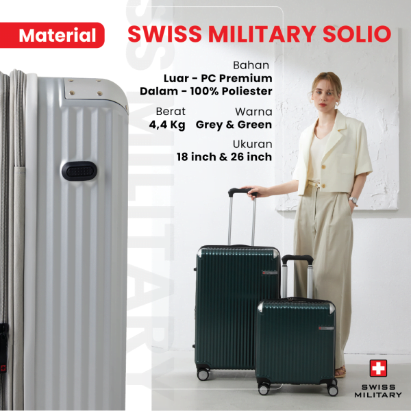 SM SUITCASE SOLIO 18+26 INCH SET GREEN - Image 2