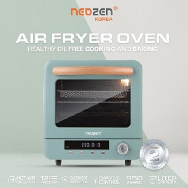 NEOZEN AIR FRYER OVEN 20L GREEN TOSCA