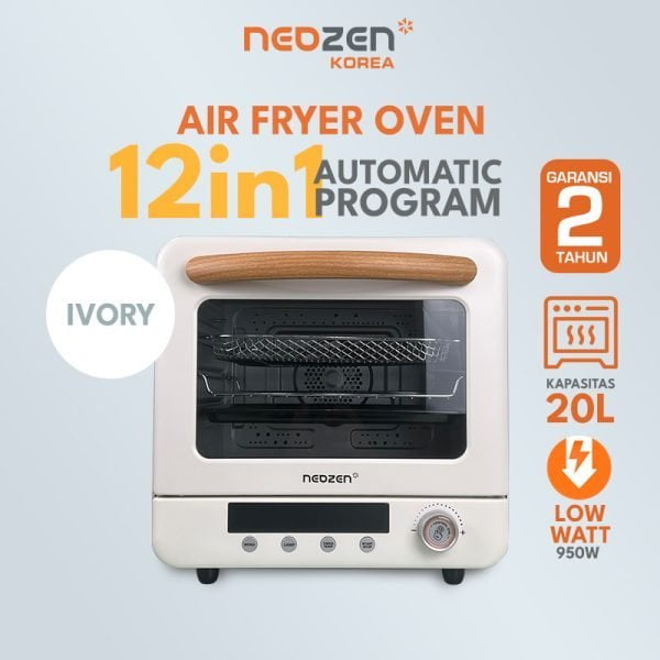 NEOZEN AIR FRYER OVEN 20L IVORY