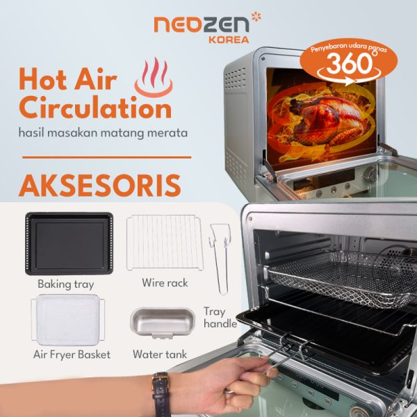 NEOZEN AIR FRYER OVEN 20L IVORY - Image 5