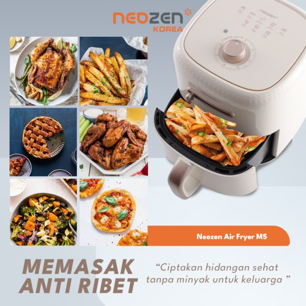 NEOZEN AIR FRYER M5 IVORY - Image 6