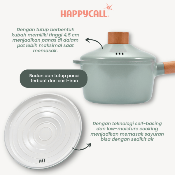 Happycall Zium IH Low Pot 24 cm - Image 3