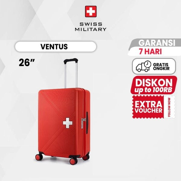 SM SUITCASE VENTUS LOVELY RED 26 INCH