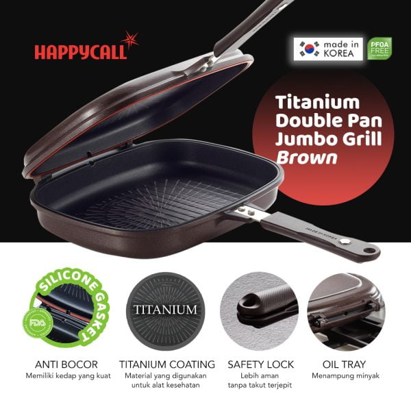 HC TITANIUM DOUBLE PAN JUMBO GRILL BLUE - Image 5