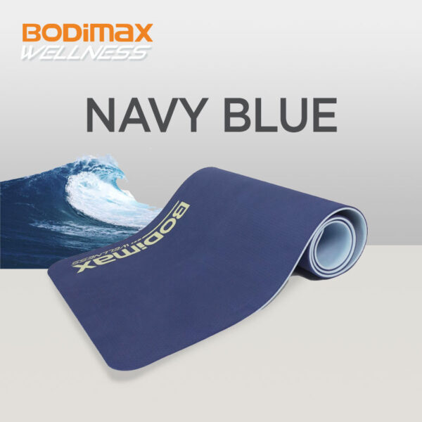 BODIMAX WELLNESS TPE YOGA MATT NAVY