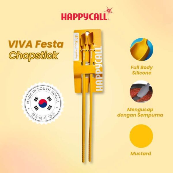 HC VIVA SILICON CHOP STICKS MUSTARD 4004-1135