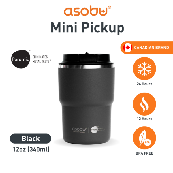 ASOBU THE MINI PICK-UP CERAMIC BLACK 380ML BF52