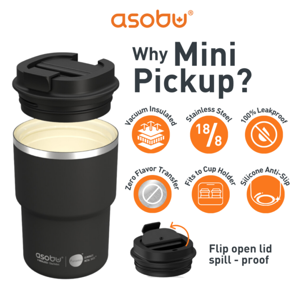 ASOBU THE MINI PICK-UP CERAMIC BLACK 380ML BF52 - Image 2