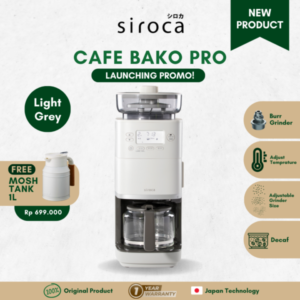 SIROCA CAFE BAKO PRO LIGHT GREY