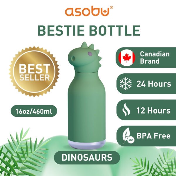 ASOBU BESTIE BOTTLE DINOSAUR 460ML SBV44