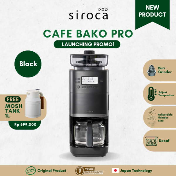 SIROCA CAFE BAKO PRO BLACK