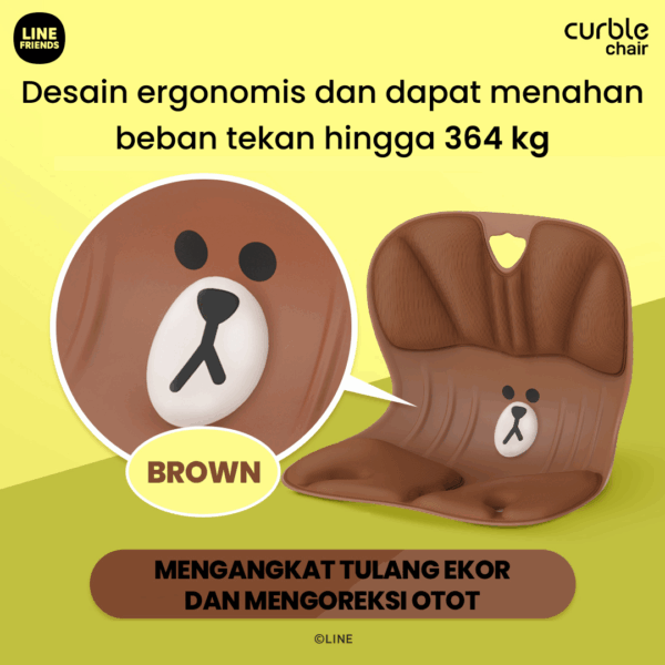 CURBLE CHAIR LINE FRIENDS BROWN - Image 3