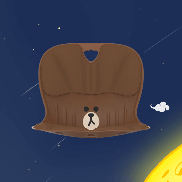 CURBLE CHAIR LINE FRIENDS BROWN - Image 5